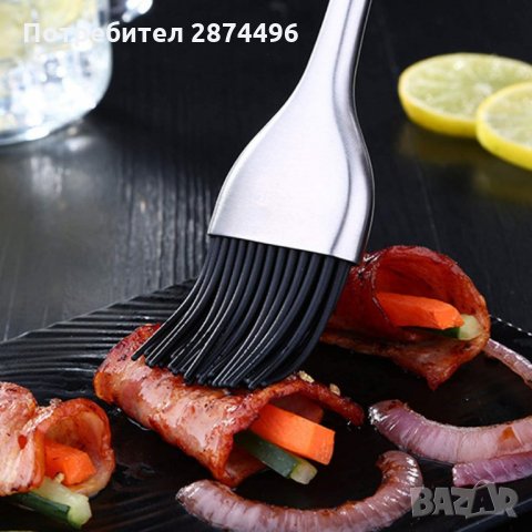 Домакинска силиконова четка със стоманена дръжка, снимка 5 - Други стоки за дома - 35355389