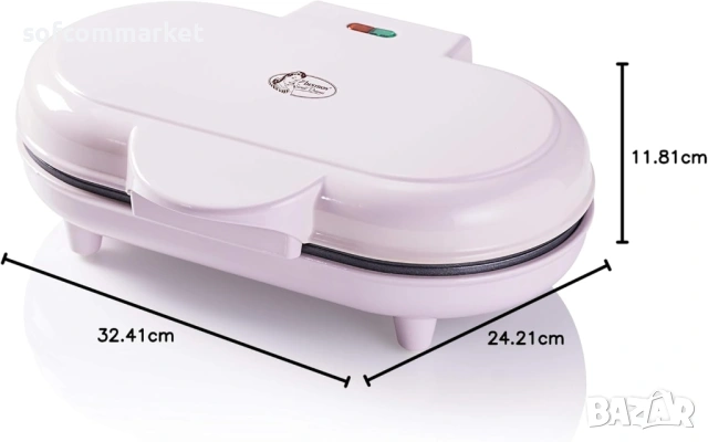 Гофретник Bestron за класически гофрети във формата на сърце, снимка 5 - Гофретници - 53903526