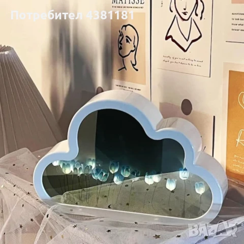 Магическа нощна лампа с огледален ефект 2 в 1, снимка 2 - Други - 51168469