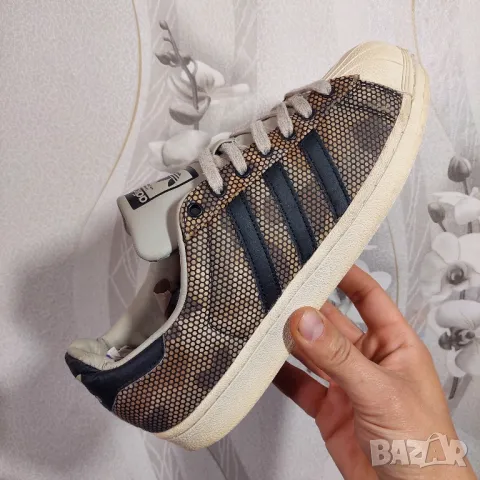  камуфлажни маратонки adidas Superstar оригинал номер 43-44, снимка 8 - Маратонки - 40313654
