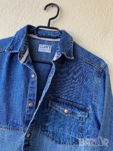 Мъжко дънково яке - М, снимка 2 - Якета - 48354368