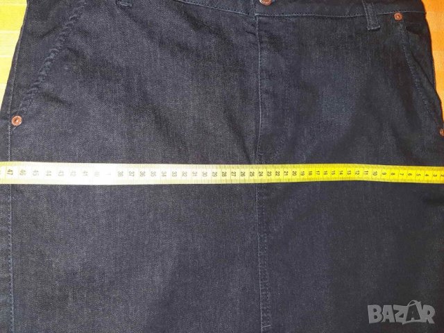 Черна дънкова пола на Beneton р-р 31, снимка 5 - Поли - 38413591