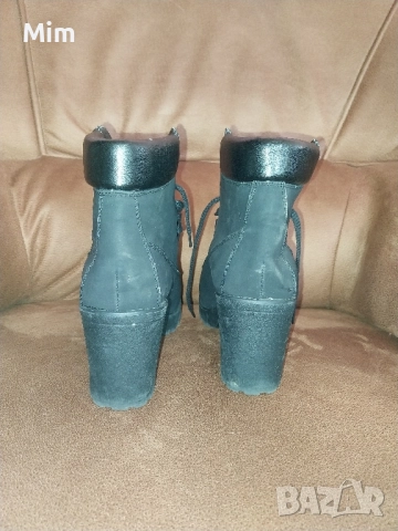 38 Черни полуботуши със сребристи шипове и 39 черни боти , снимка 9 - Дамски боти - 52220831