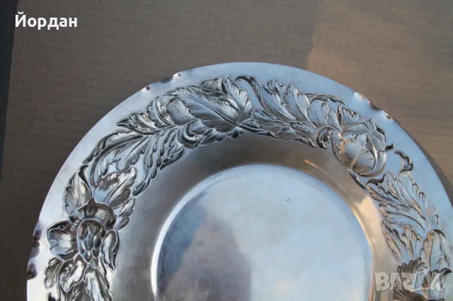 Сребърна фруктиера, снимка 13 - Антикварни и старинни предмети - 49575986