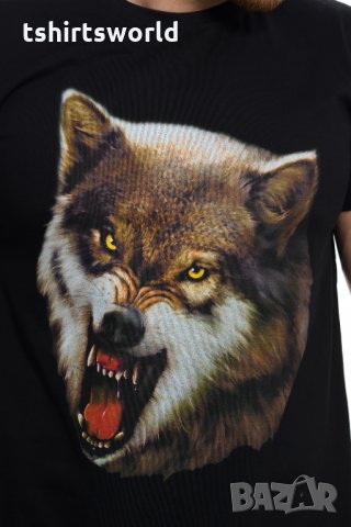 Нова мъжка тениска с дигитален печат Зъбат вълк, Серия Вълци, снимка 11 - Тениски - 27597329