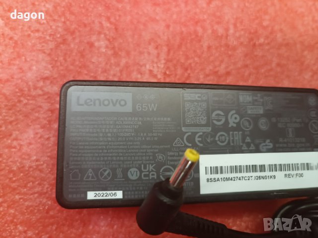 Оригинален Заxранващ адаптер Lenovo 65W