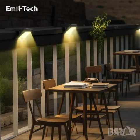 2бр. Соларни LED лампи с датчик за движение 1500mAh | Без кабели | 3 режима, снимка 9 - Соларни лампи - 54081684
