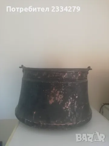 Стар меден бакър,казан ,,пиратник" 40 литра, снимка 10 - Антикварни и старинни предмети - 37550413