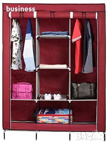 Сглобяем гардероб с 8 рафта, който ще осигури допълнително пространство за съхранение на дрехи, зави, снимка 2 - Гардероби - 40656529