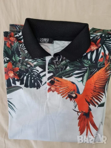 Мъжка блуза с къс ръкав , снимка 2 - Тениски - 51398721