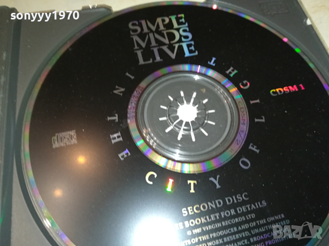 SIMPLE MINDS LIVE X2 CD 0703241053, снимка 15 - CD дискове - 44649722