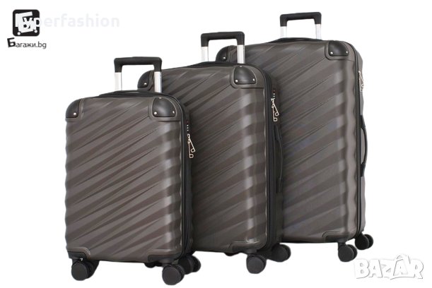 Пластмасови куфари в три размера, КОД: 2308, снимка 4 - Куфари - 42744336