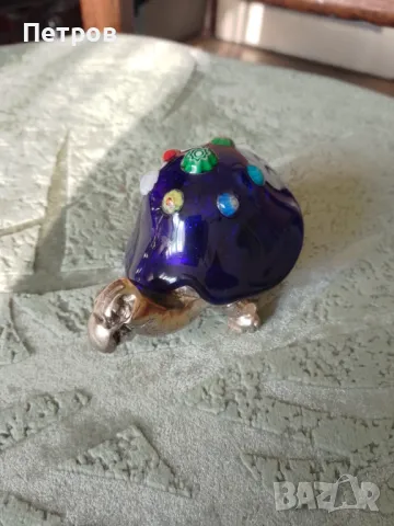 костенурка фигурка посребрена италия, снимка 2 - Фигурки - 47712360