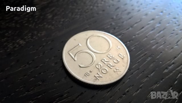 Монета - Норвегия - 50 оре | 1980г.