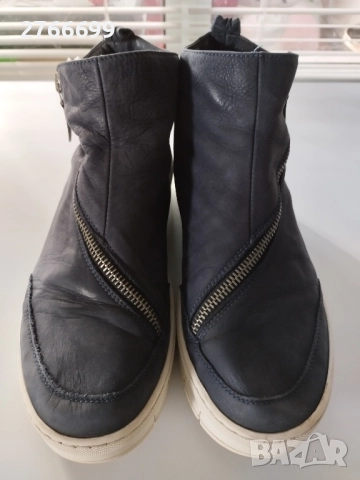 Естествена кожа, Nude of Scandinavia, тъмносини боти номер 40, снимка 2 - Дамски боти - 51949889