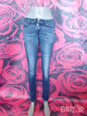 Сини дънки Слим Ниска талия С/М, снимка 1