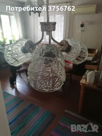 Продавам запазен полилей от соца, снимка 5 - Полилеи - 50712198