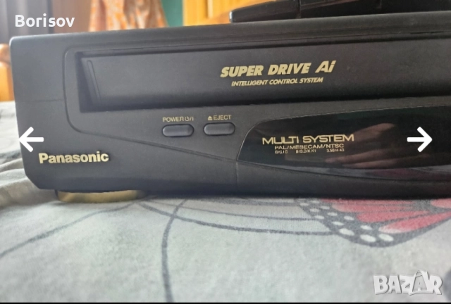 VCR Panasonic 4 глав, снимка 2 - Плейъри, домашно кино, прожектори - 51975051