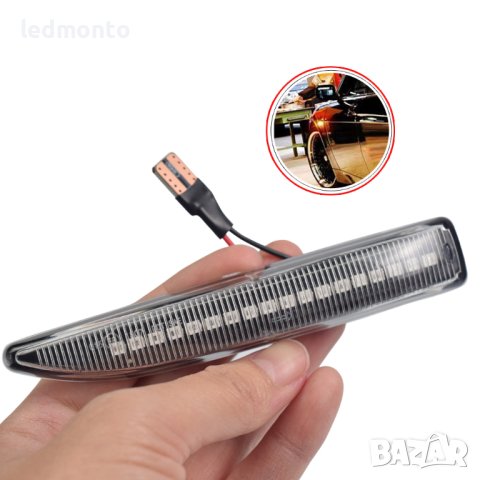 Динамични кристални LED странични светлини за мигачи за BMW E65 E66 E67 7 Series , снимка 6 - Части - 44167873
