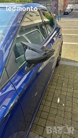 Капаци за странични огледала за SEAT Leon, Ibiza и Arona - Гланцово Черно, снимка 3 - Части - 47271977