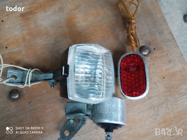 ретро фар с динамо и стоп, снимка 2 - Аксесоари за велосипеди - 52575019