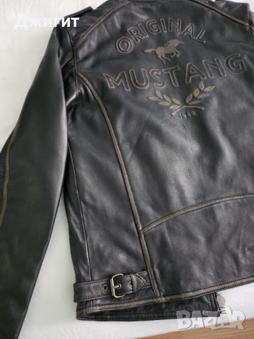 Мъжко кожено яке Mustang Size M чисто ново, снимка 8 - Якета - 54320944