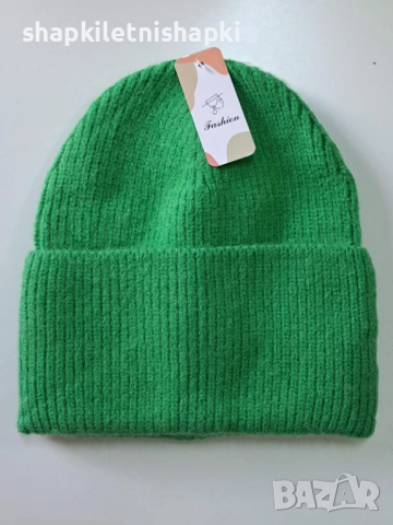 340 Дамска плетена шапка,ангора-бутикова, снимка 4 - Шапки - 52538012