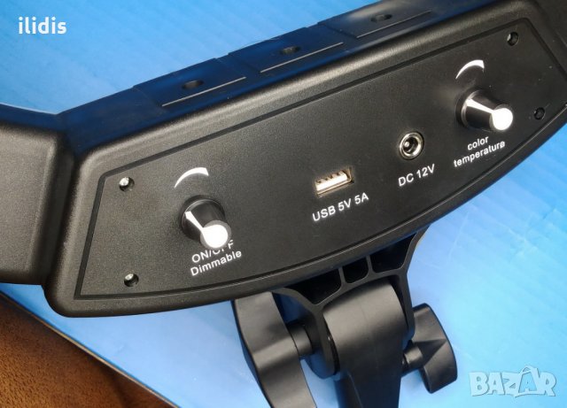  Ринг лампа Led Ring лампа с трипод18" 48.5см модел RL-18. С гаранция. , снимка 8 - Стойки, 3D очила, аксесоари - 23391929