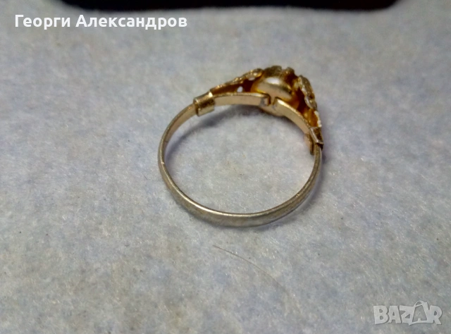 Старинен ПОЗЛАТЕН АЖУРНО ОРНАМЕНТИРАН РУСКИ ПРЪСТЕН с БЛЕСТЯЩ ГРАНАТ Ръчно Ювелирно Фасетиран, снимка 7 - Антикварни и старинни предмети - 54307053