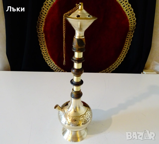 Бронзово наргиле уникат. , снимка 3 - Антикварни и старинни предмети - 51476824