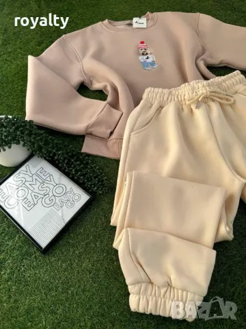 Ватиран дамски комплект 100 % памук , снимка 2 - Спортни екипи - 49068468