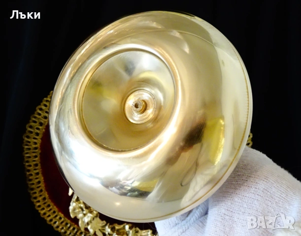 Бронзов свещник с дръжка 15 см. , снимка 7 - Антикварни и старинни предмети - 53010368