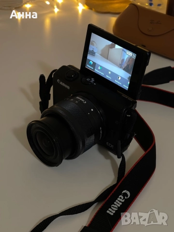 Фотоапарат Mirrorless Canon EOS M200, 24.1 MP, 4K, Черен + Обектив 15-45 мм, снимка 4 - Фотоапарати - 52679392