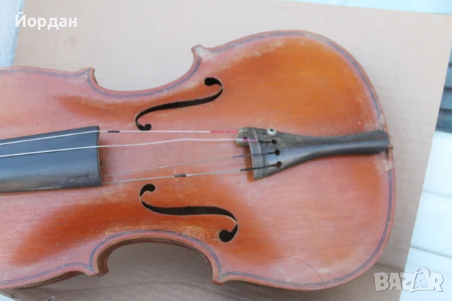 Стара цигулка с лък , снимка 5 - Струнни инструменти - 50565604