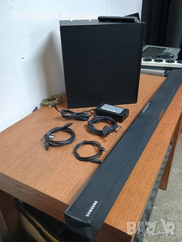 Саундбар със субуфер Samsung HW-J355. Като нов! Изпращам видео. , снимка 4 - Аудиосистеми - 54199149
