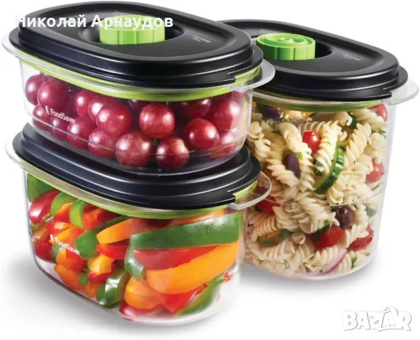 FoodSaver FFC026X Вакуумни контейнери за консервиране и мариноване, снимка 1 - Кутии за храна - 48661931