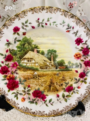 порцеланова чиния за стена , снимка 8 - Декорация за дома - 53207168