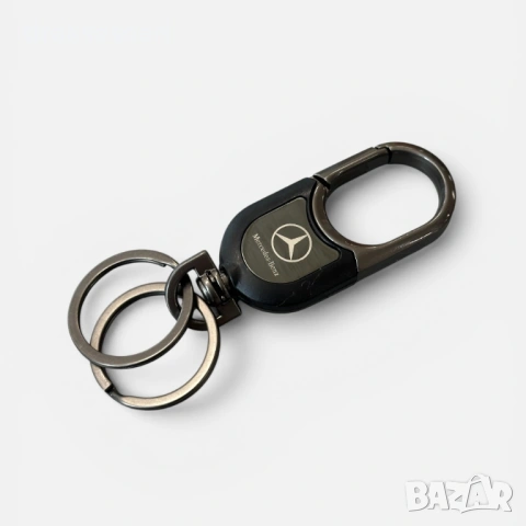 Луксозен метален ключодържател Mercedes Benz / Мерцедес Бенц – графитен дизайн