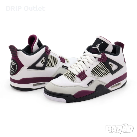 !НОВИ! Jordan 4 Retro | PSG | + КУТИЯ, снимка 4 - Маратонки - 54168162