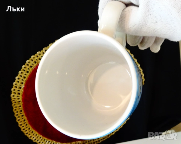 Порцеланова чаша Milka със заека Peter. , снимка 5 - Чаши - 52135870