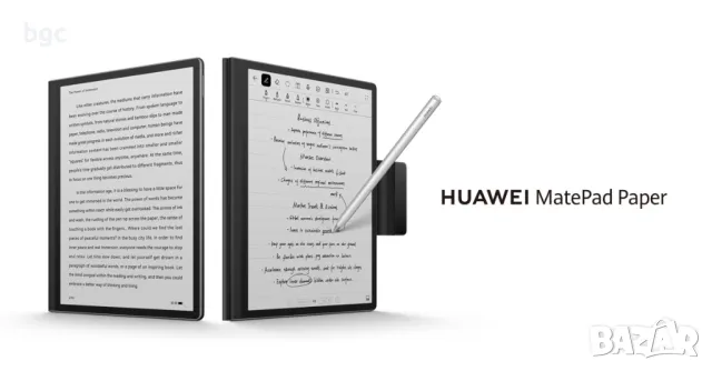  Таблет Huawei Matepad Paper, 4GB RAM, 64GB, Wi-Fi, Включени калъф и писалка, Black , снимка 2 - Електронни четци - 50377660