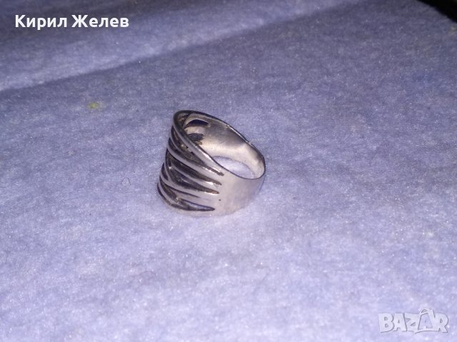 ШИКОЗЕН АЖУРЕН СРЕБЪРЕН АРТ ДИЗАЙН ПРЪСТЕН СРЕБРО 925 МАЙСТОРСКО БИЖУ 26916, снимка 9 - Пръстени - 39547538
