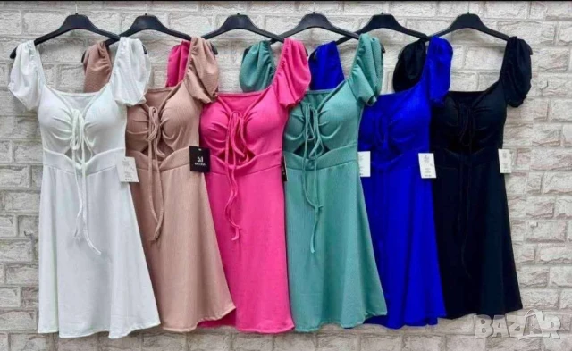 кокетни рипсени рокли , снимка 2 - Рокли - 50872013