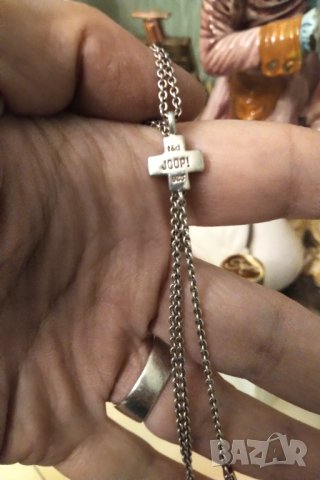 JOOP МЕДАЛЬОН масивно сребро и кристал, снимка 7 - Колиета, медальони, синджири - 44373927