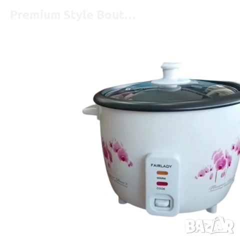 Компактен електрически оризовар 0.6 л с функция готвене и поддържане на топло, снимка 4 - Друга електроника - 54113543