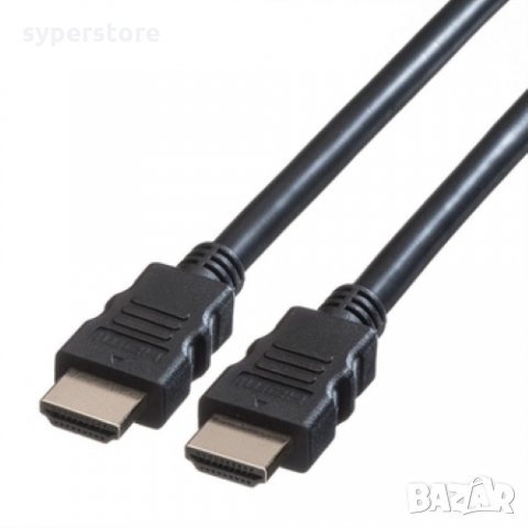 Кабел HDMI M - HDMI M Roline 11.04.5575 Черен, 5м HDMI M to HDMI M High Speed, снимка 2 - Кабели и адаптери - 31370459