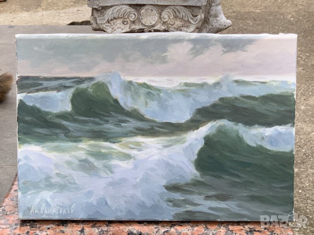 Картина Бурно море от Анатолий Панагонов , снимка 3 - Картини - 32100056