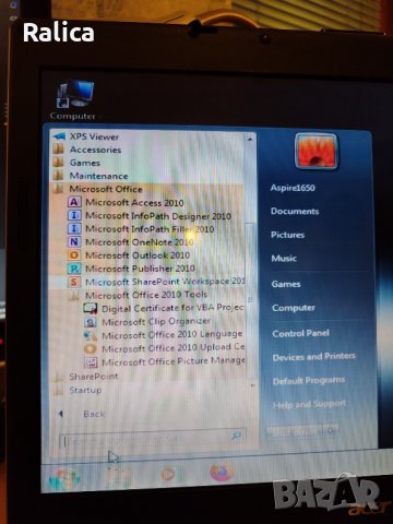 Лаптоп Acer Aspire 1650, снимка 1