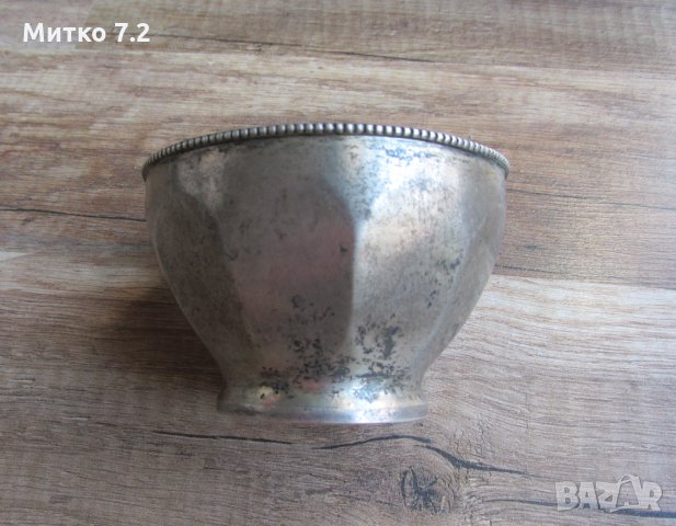 стара сребърна чаша за чай, снимка 5 - Антикварни и старинни предмети - 32105692