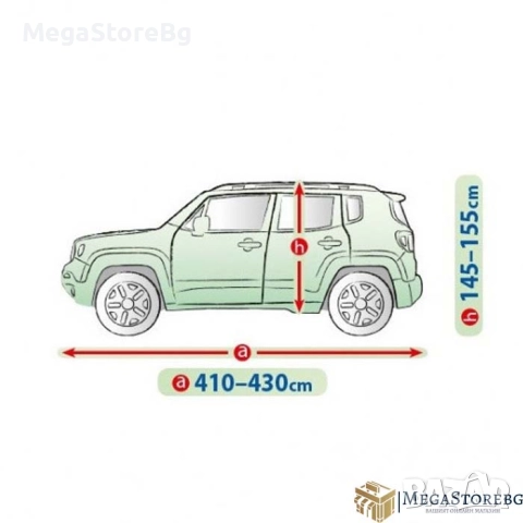 Покривало Kegel серия Mobile размер MH сиво за SUV/OFFROAD, снимка 2 - Аксесоари и консумативи - 52008085
